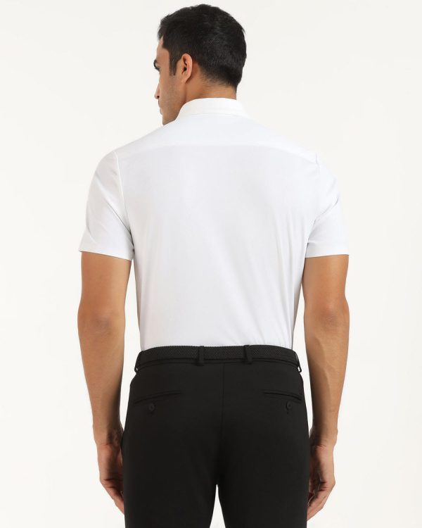 TechPro Formal Half Sleeve Blackberry Shirt-White - Image 3