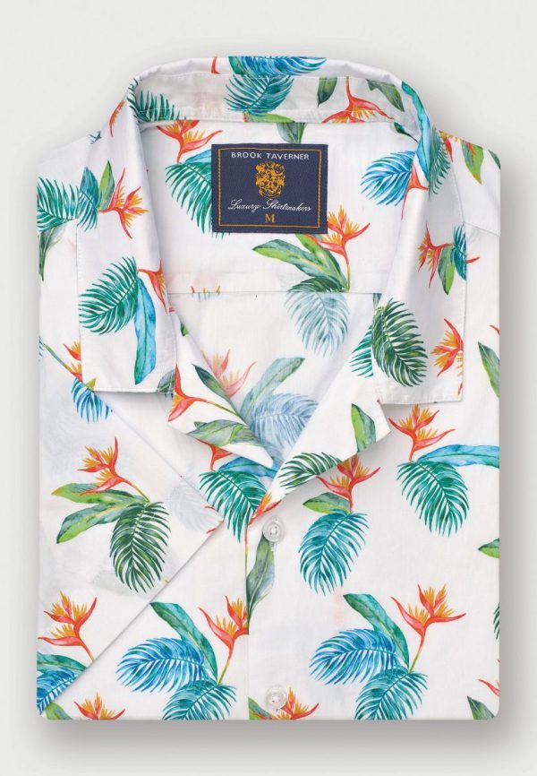 Regular Fit Tropical Cuban Collar Short Sleeve Shirt - Image 2
