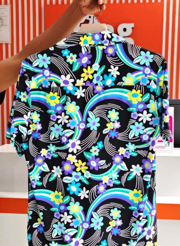 Retro Bloom Half Shirt – Bold, Vibrant, Unforgettable - Image 4