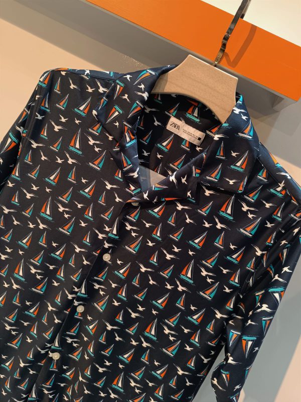 Nautical-inspired printed Half shirt - Image 2