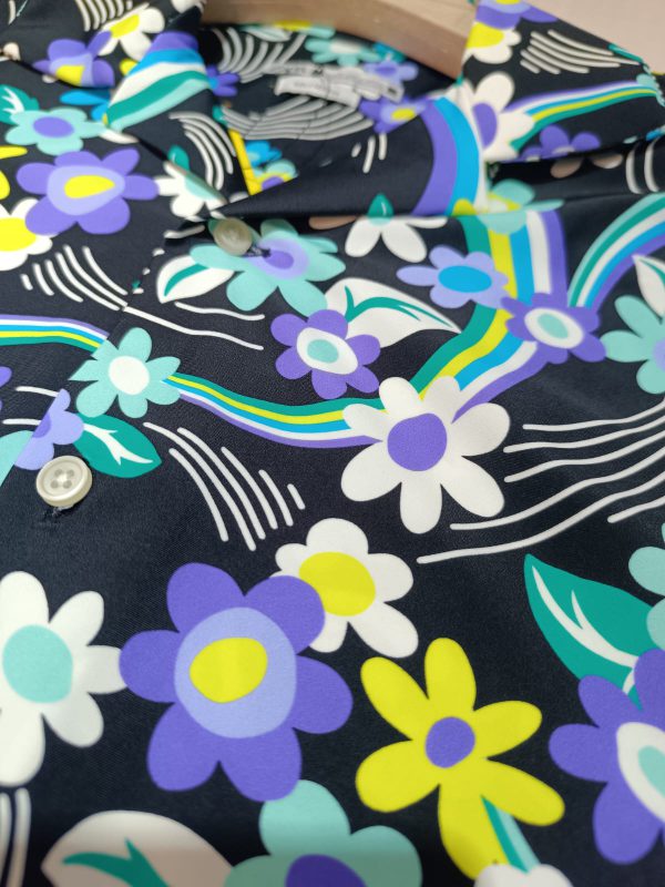 Retro Bloom Half Shirt – Bold, Vibrant, Unforgettable - Image 3