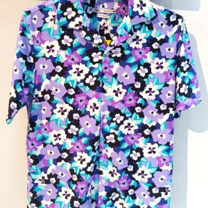 Floral Half-Shirt