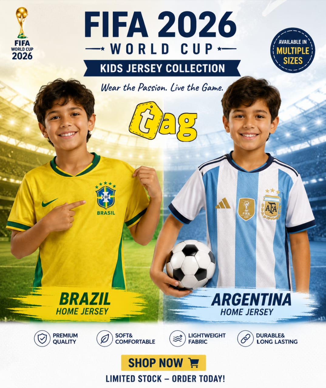 FIFA 2026 JUNIOR JERSEY- PLAYER EDITION